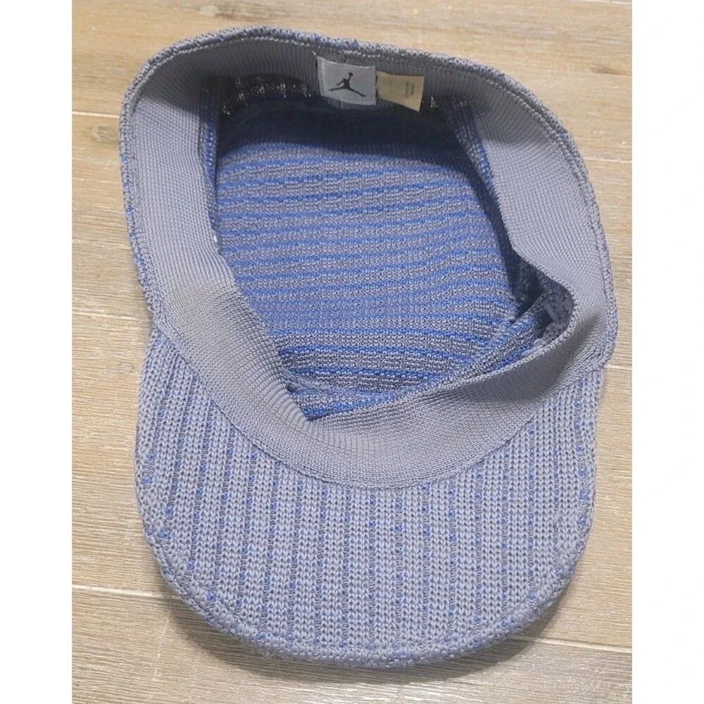 Vintage Air Jordan Gray Cadet Army Hat Cap One Size Fits Most Blue Logo Nike